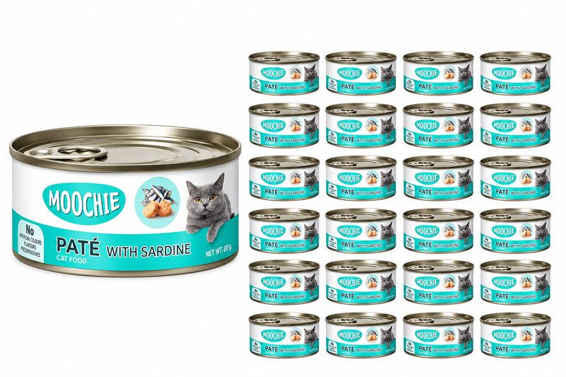 MOOCHIE LOAF WITH SARDINE 156gx24 CANS
