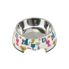 Melamine Cat world Stainless Steel bowl with anti-slip circle on the bottom,. medium