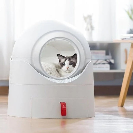 Mioo Semi-Automatic Odor Control Enclosed Cat Litter  Box, 57x49x56cm