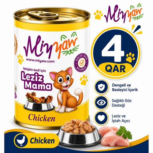 Miyyaw Chicken Pate Adult Cat Wet Food 400g  Can