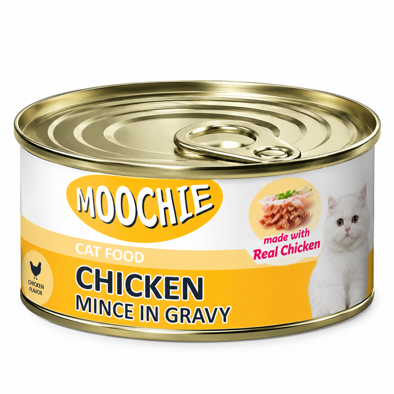 Moochie Mince With Chicken In Gravy Casserole 156G. Can