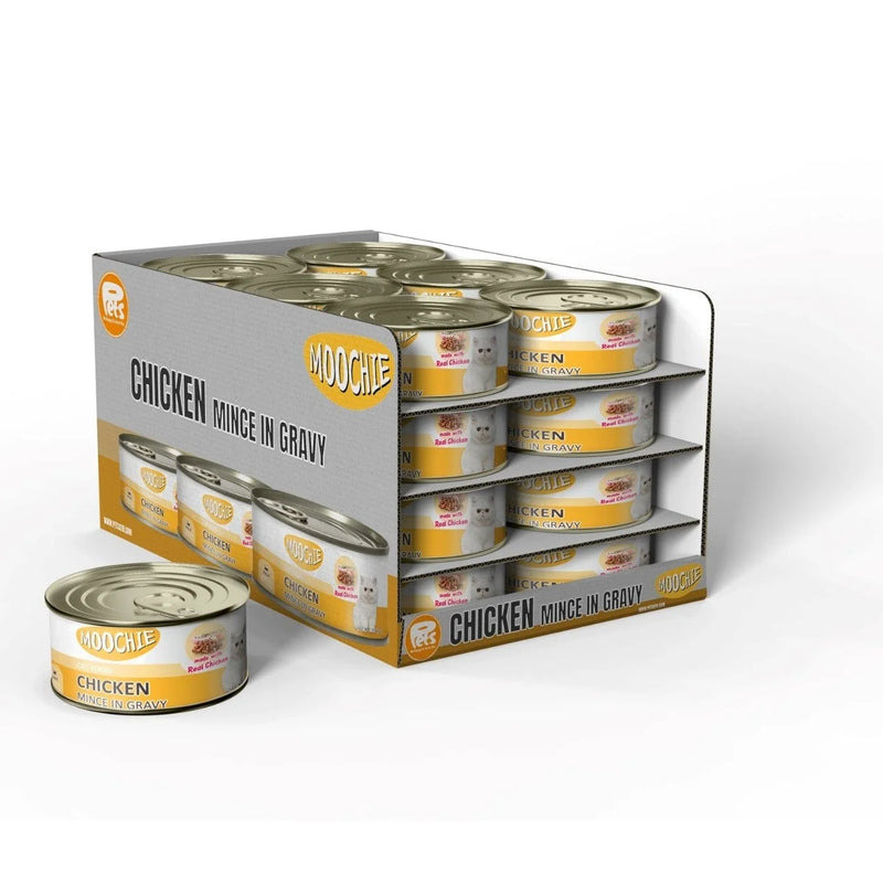 Moochie Loaf With Chicken Pate 24X156G. Can