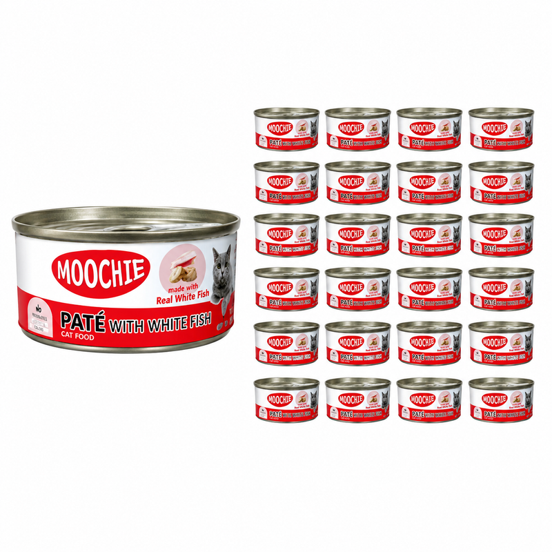 MOOCHIE LOAF WITH WHITE FISH 156gx24 CANS
