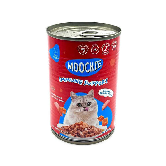 MOOCHIE MINCE TOPPING SALMON IN GRAVY 400g CAN