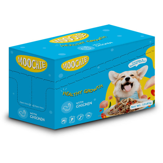 Moochie CASSEROLE WITH CHICKEN (HEALTHY GROWTH )12x85g Pouchs