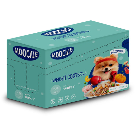 Moochie CASSEROLE WITH TURKEY (WEIGHT CONTROL) 12x85g Pouchs