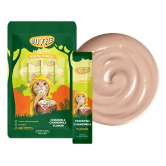 Moochie Chicken & Chamomile Flavor Mousse 5X15G Pouch Sachet — (5x12)x15g. 60 POUCH SACHET