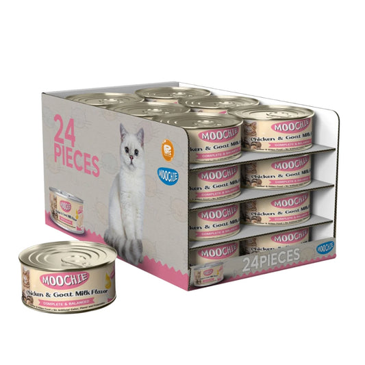 MOOCHIE Mother & Kitten CHICKEN & GOAT MILK FLAVOR 24X85g