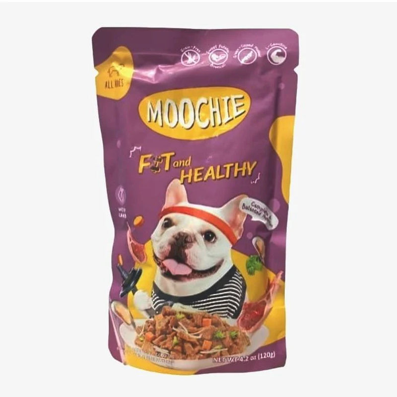 MOOCHIE DOG FOOD WITH LAMB — 120g