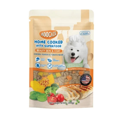 MOOCHIE HOMECOOK CHICKEN PUMPKIN & TOMATO RECIPE 255g POUCH