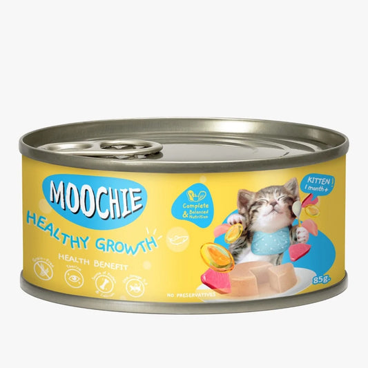 Moochie Kitten Mousse Tuna & Chicken Recipe Pate (Healthy Growth) 85G. Can