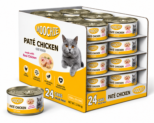Moochie Loaf With Chicken Pate 24X156G. Can