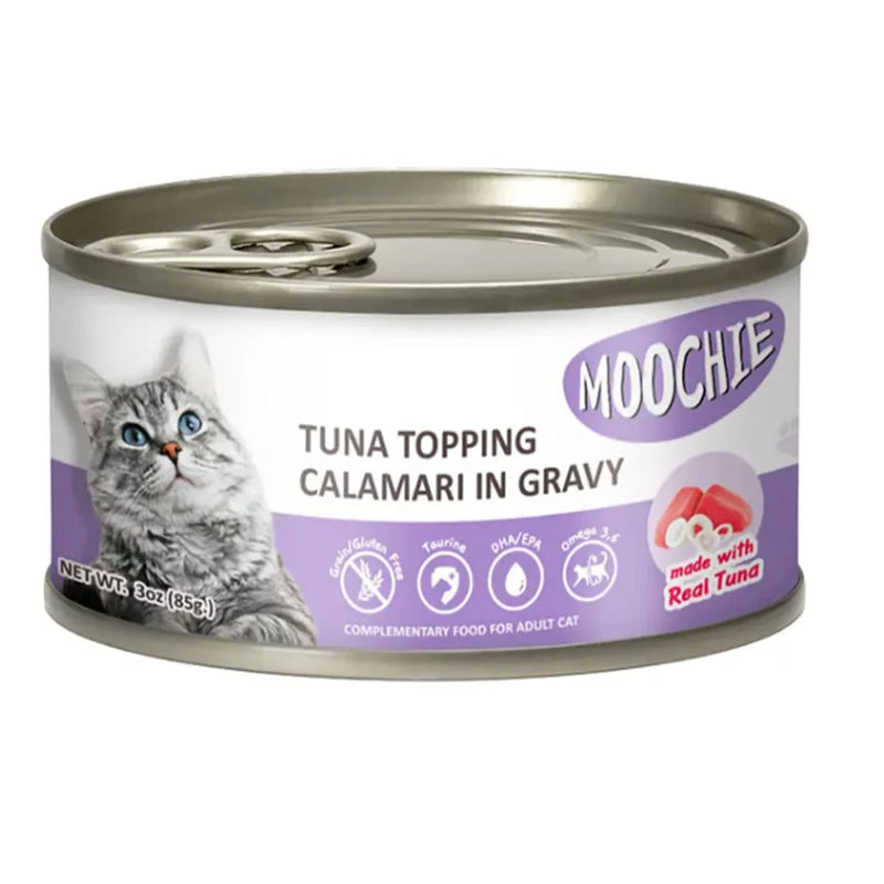 MOOCHIE TUNA TOPPING CALAMARI IN GRAVY 85g
