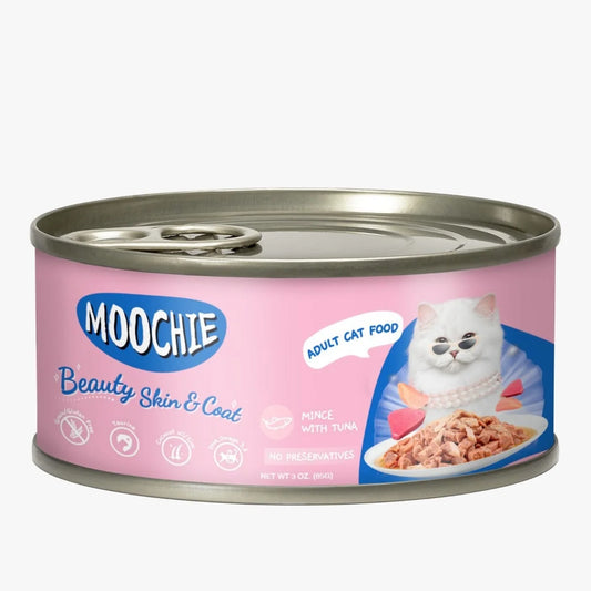 Moochie Mince With Tuna   (Beaty Skin & Coat) 85G. Can