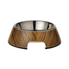 Nutrapet Applique Melamine Round Bowl Wooden Small