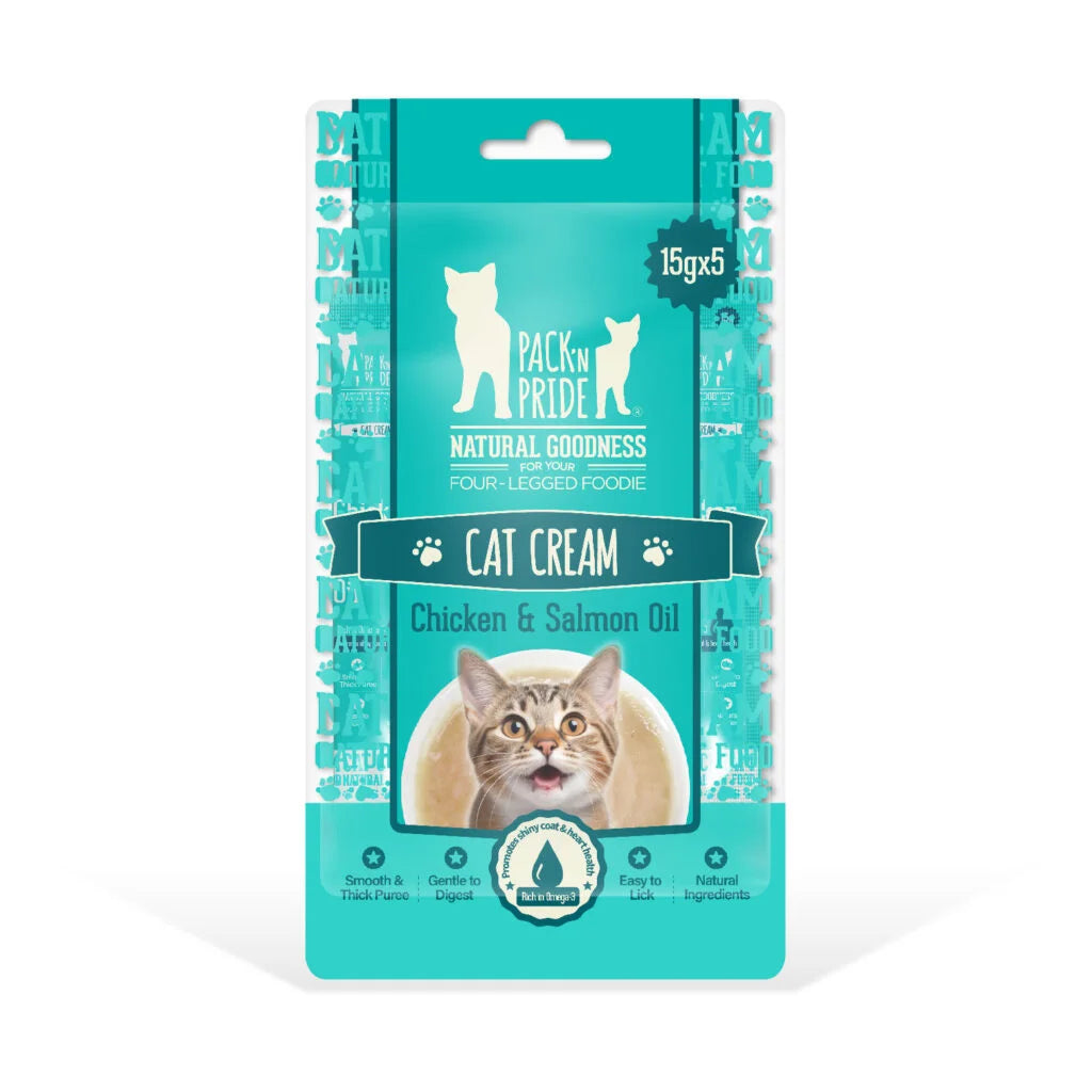 PackNPride Cat Cream Chicken & Salmon Oil
