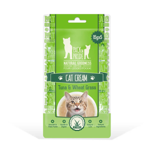 PackNPride Cat Cream Tuna & Wheatgrass