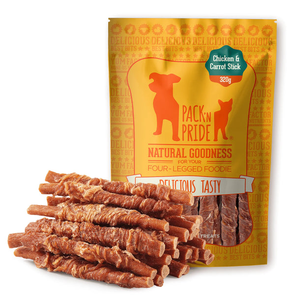 PackNPride Chicken & Carrot Stick 320g