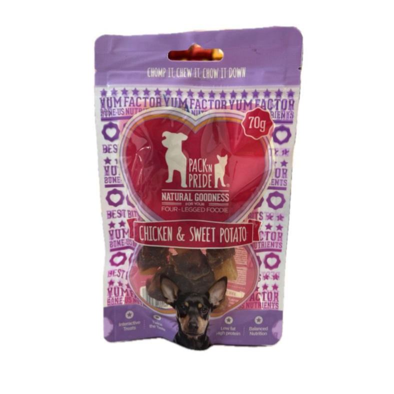 PackNPride Chicken & Sweet Potato  70g