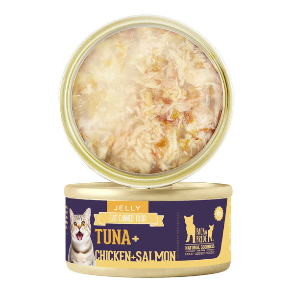 PackNPride Jelly can 85 g-Chicken + Tuna +Salmon