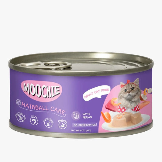 Moochie With Prawn Pate (Hairball Care)  85G. Can