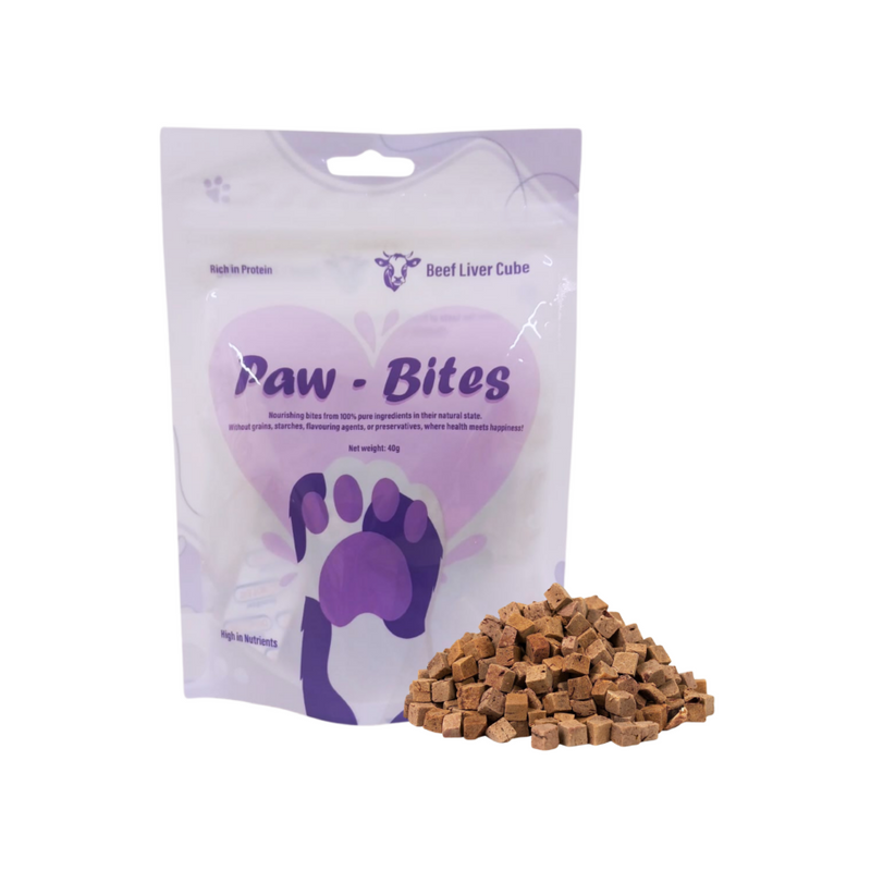 Paw-bites Beef Liver Cube 40g