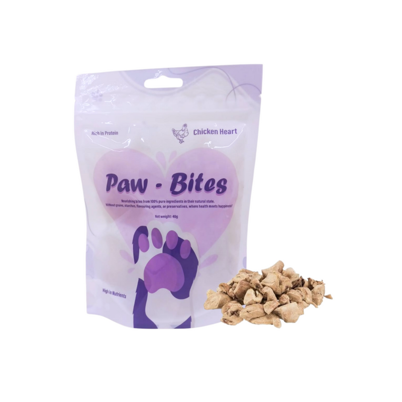 Paw-bites Chicken heart 40g
