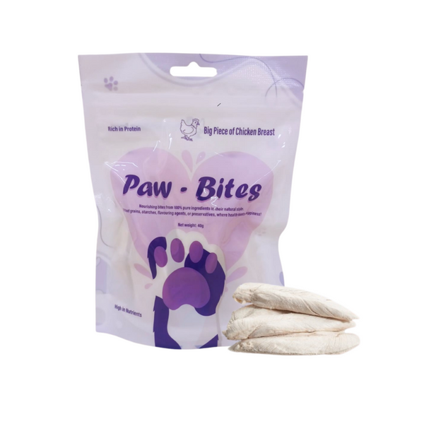 Paw-bites big piece of chicken breast 40g