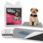 Pee Pads Carbon Activated 60x90 cm - 20 Pads -Bamboo Charcoal – Extra Large