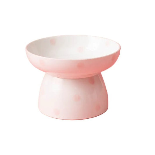 Pet High-Temperature Porcelain Pet Bowl, Paws Design