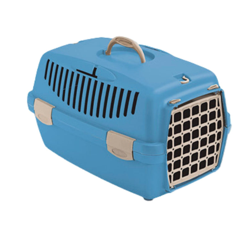 Pet carrier Gulliver 1 plastic door Nordic sky cm 48x32x31h