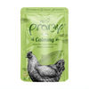 Pramy Calming Pouch Chicken Meat Topping Salmon In Jelly For Adult 70g Pouch