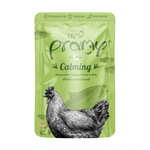 Pramy Calming Pouch Chicken Meat Topping Salmon In Jelly For Adult 70gx12pcs