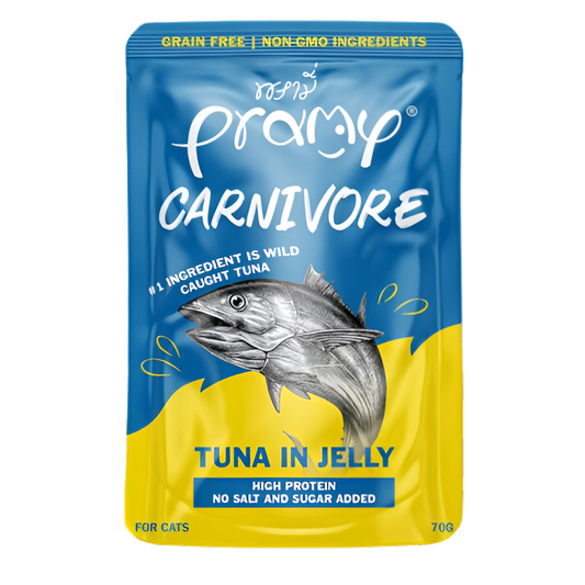 Pramy Carnivore Tuna in Jelly 70g Pouch