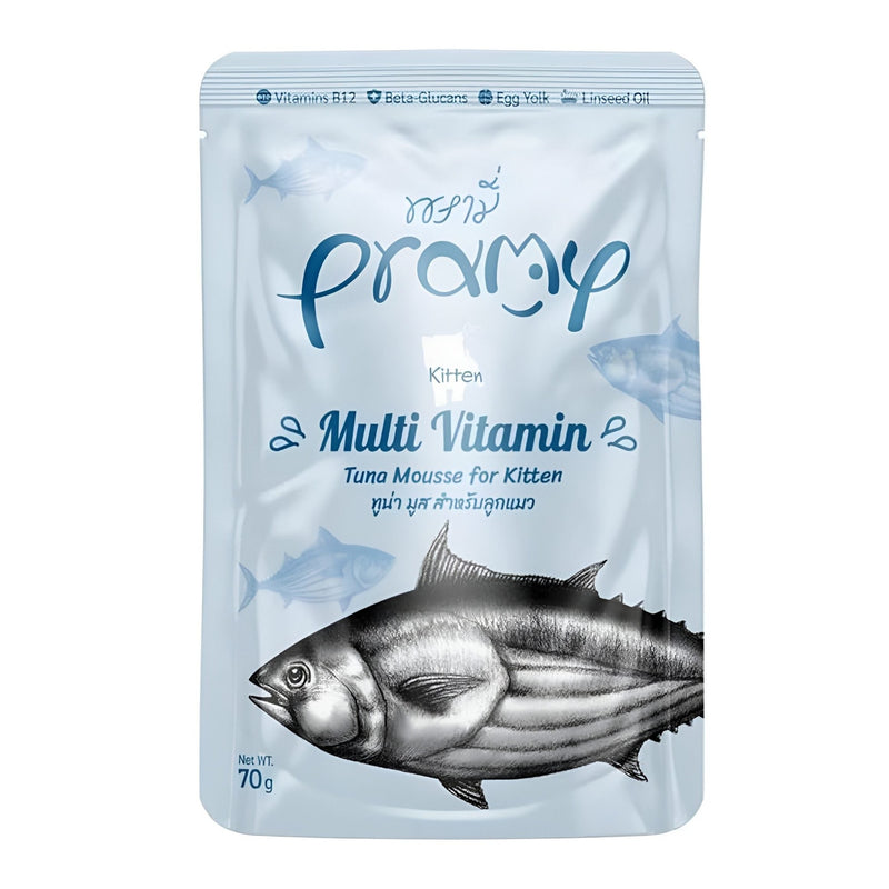 Pramy Multi-Vitamin Tuna Mousse for Kitten 70g Pouch