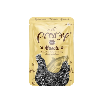 Pramy Muscle Chicken topping Tuna Recipe 70gx12pcs