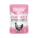 Pramy Premium Goat Milk Pouch with Chicken in Gravy 60gx12pcs