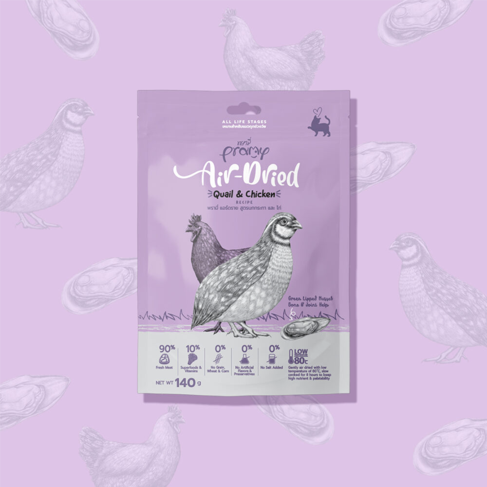 Pramy Quail & Chicken Air Dried Recipe 140g