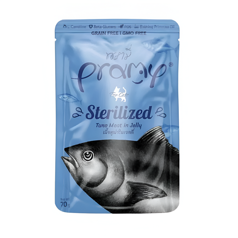 Pramy Sterilized Tuna Meat in Jelly 70g Pouch