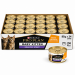 24 pack box of Purina Pro Plan Baby Kitten mousse wet cat food