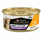 Purina Pro Plan Baby Kitten Mousse Healthy Start, Wet Cat Food, rich in Chicken, 85g