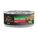 Purina Pro Plan Adult Small Breed Beef and Green Beans Entree in Gravy Wet Dog Food, 156g Can