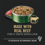 Purina Pro Plan Adult Small Breed Beef and Green Beans Entree in Gravy Wet Dog Food, 156g Can