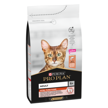 Purina Pro PlanAdult Vital Functions Everyday Dry Cat Food with Salmon, 1.5 kg