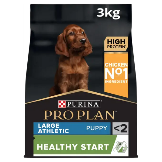 Purina Pro Plan Healthy Start Large Athletic Puppy, Dry Dog food with Chicken, 3 kg