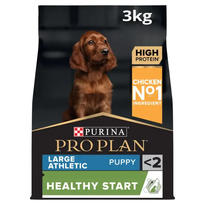 Purina Pro Plan Healthy Start Large Athletic Puppy, Dry Dog food with Chicken, 3 kg