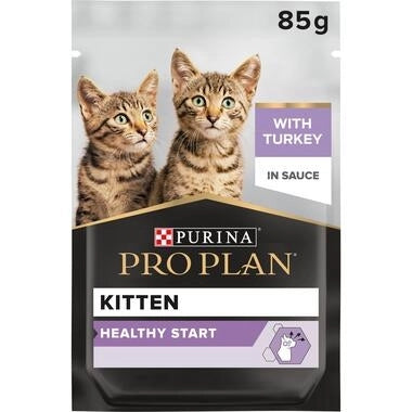 Purina Pro Plan Kitten Wet Cat Food, Turkey in Gravy 85g
