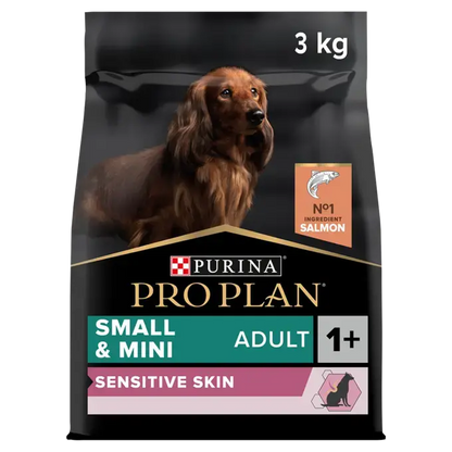 Purina Pro Plan  Sensitive Skin Small and Mini Adult, Dry Dog food with Salmon, 3 kg