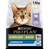 Purina Pro Plan Sterilised Senior 7+ Longevis, Dry Cat Food with Turkey, 1.5 kg