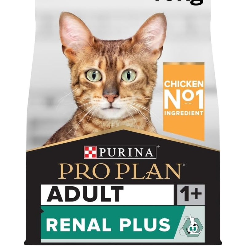 Purina Pro Plann Adult Renal Plus Everyday Dry Cat Food with Chicken, 10 kg